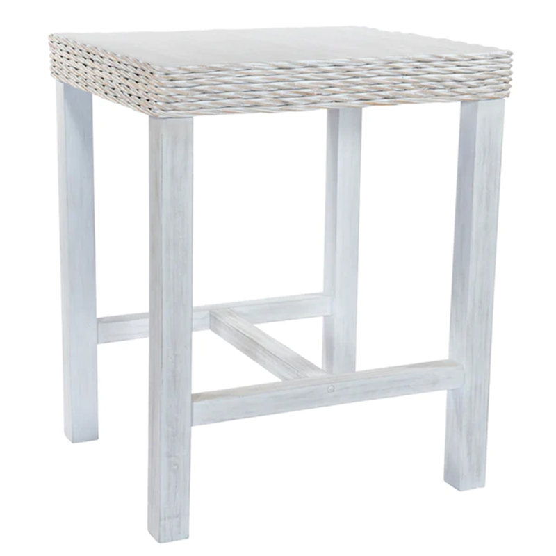 Aliyaha Rattan Bar Table - Whitewash