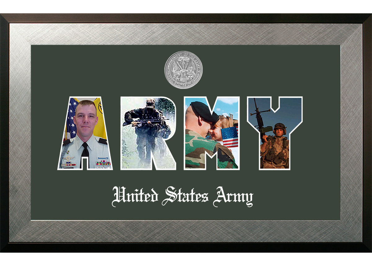 Patriot Frames Army Collage Photo Honors Picture Frame | Wayfair