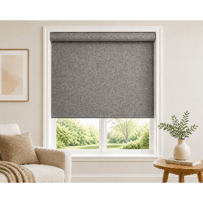 Stores occultants sans cordon Nola Home, gris texturé, 152 cm de largeur x 213 cm de longueur