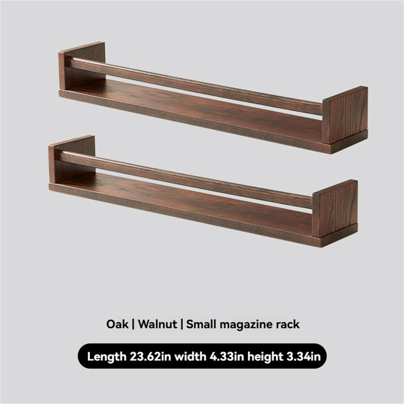 Vintage Solid Wood Wall Hanger, 3.34" H x 23.62" W x 4.33" D