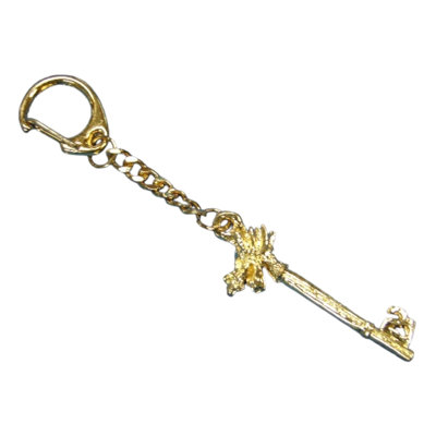 Clé avec chaîne à tête de dragon