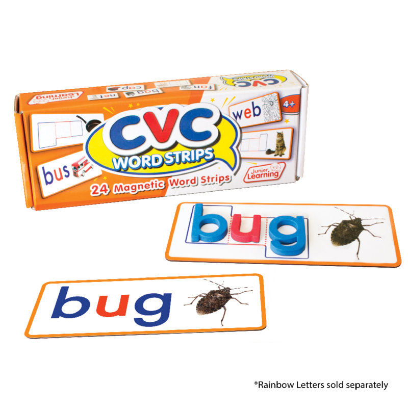Junior Learning CVC Word Strips Magnetic Learning Set