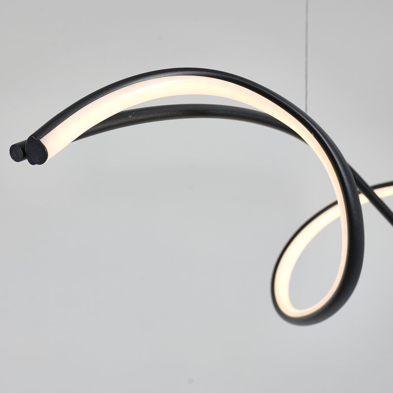 Luminaire suspendu pour îlot de cuisine à 2 lumières DEL à intensité variable avec télécommande et télécommande