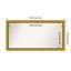 Townhouse Gold Non-Beveled Bathroom Wall Mirror-1016737399