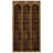 70.87" 5-Tier Rustic Brown Farmhouse Arched Bookcase For Living Room, Office, Bedroom