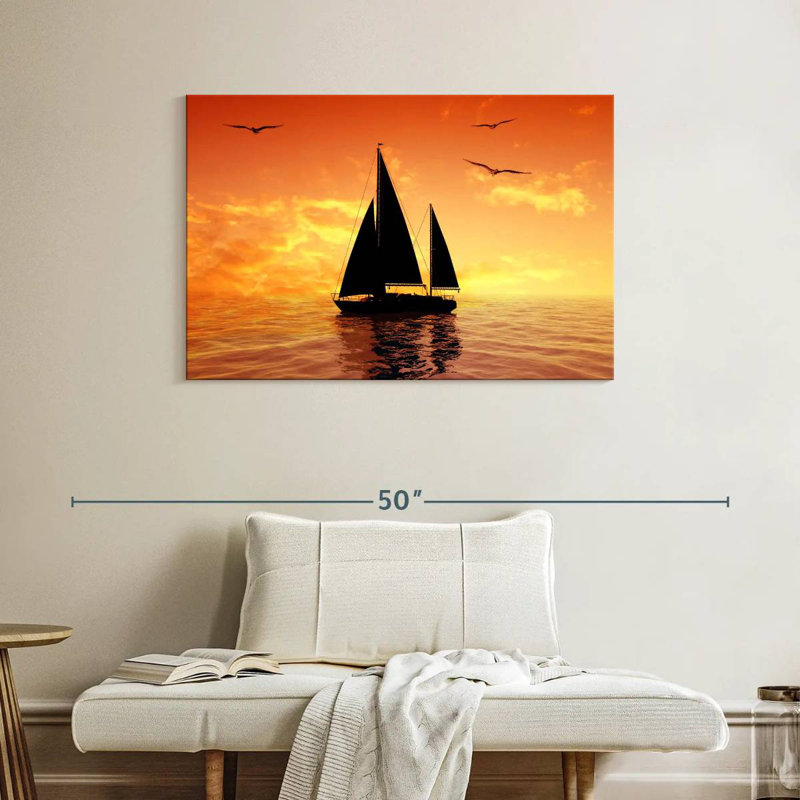 Silhouette de bateau Mehar, H 26 po x l 39 po