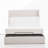 Caron Upholstered Wingback Bed With Adjustable Base, Queen Size, Textured Ivory Chenille, Head & Foot Incline, Zero Gravity, Massage, App & Remote Control, No-Noise