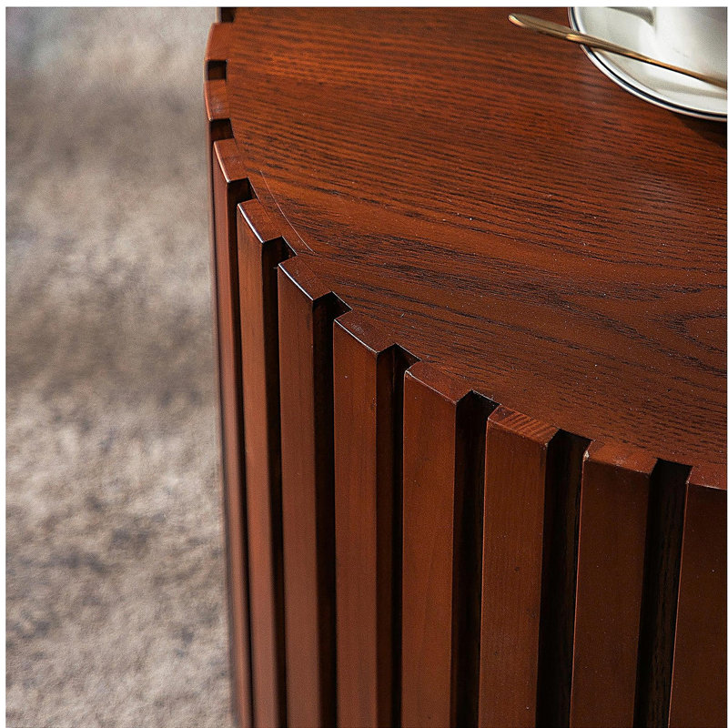 Table basse ronde en bois pour le salon et les petits espaces