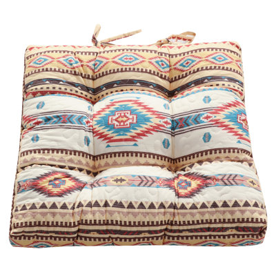 Quilted Reversible Indoor Chair Pad Cushion