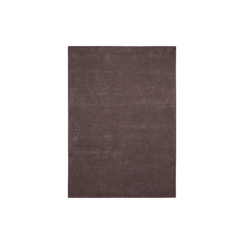 Ravine Solid Colour Wool Hand Woven Area Rug, Rectangle 122 x 183cm