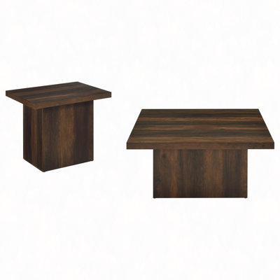 2-Piece Square Coffee And End Table Set