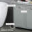 Tilt-Out Laundry Sorter Cabinet, Bathroom Storage Organizer With Two-Compartment Tilt-Out Hamper