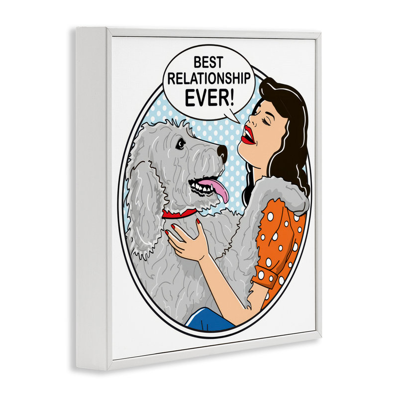 «Best Relation Ever Dog», reproduction de giclée sur toile par Dog Is Good, H 12 po x l 12 po