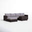 Carmel Rattan Wicker Fully Assembled 5 - Person Seating Group with Cushions