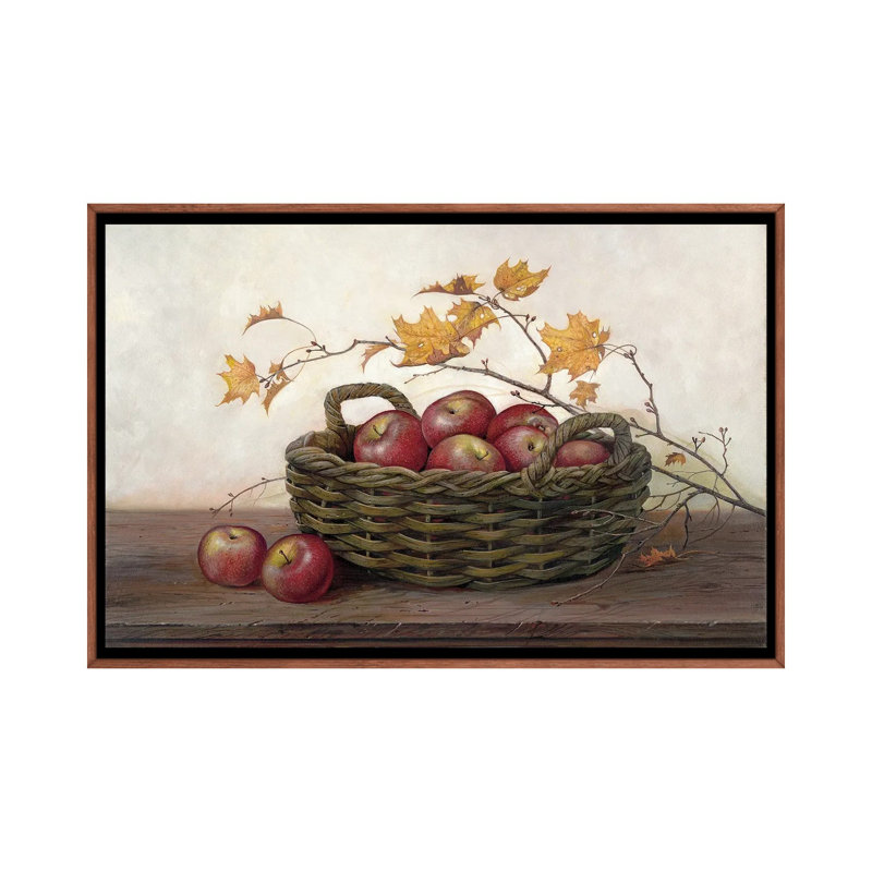 «Winesap and Maples» par Ruane Manning - reproduction d'art, H 26 po x l 40 po x 1,5 po, Toile classique avec cadre brun