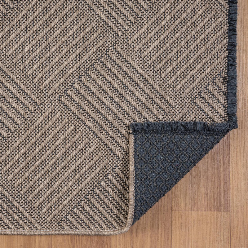 Modern Checkered Non-Slip Washable Area Rug, Rectangle 8' x 10'
