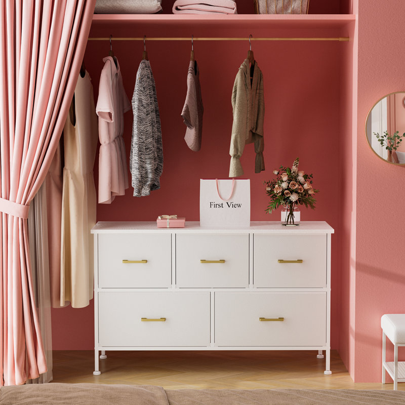 Commode pour chambre à coucher blanche, Blanc