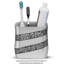 Silver Mosaic Toothbrush Holder