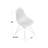 Bagimont Modern Plastic Dining Side Chair with Gold Eiffel Base-34183359