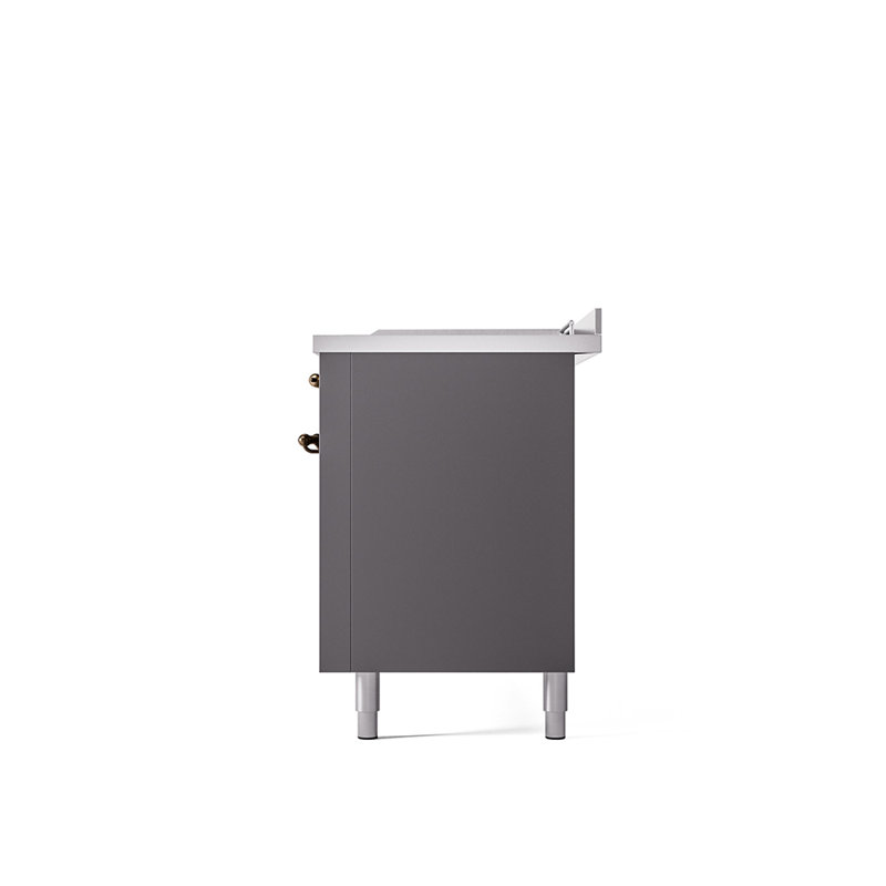 ILVE Nostalgie II, cuisinière à double combustible de 60 po, 7 brûleurs, plaque chauffante, surface de cuisson française