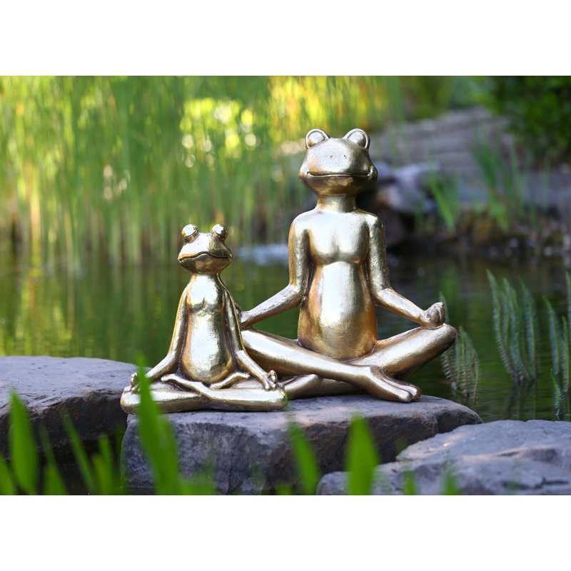 Aari Animals Weather Resistant Stone Garden Statue, 50cm H x 46cm W x 20cm D