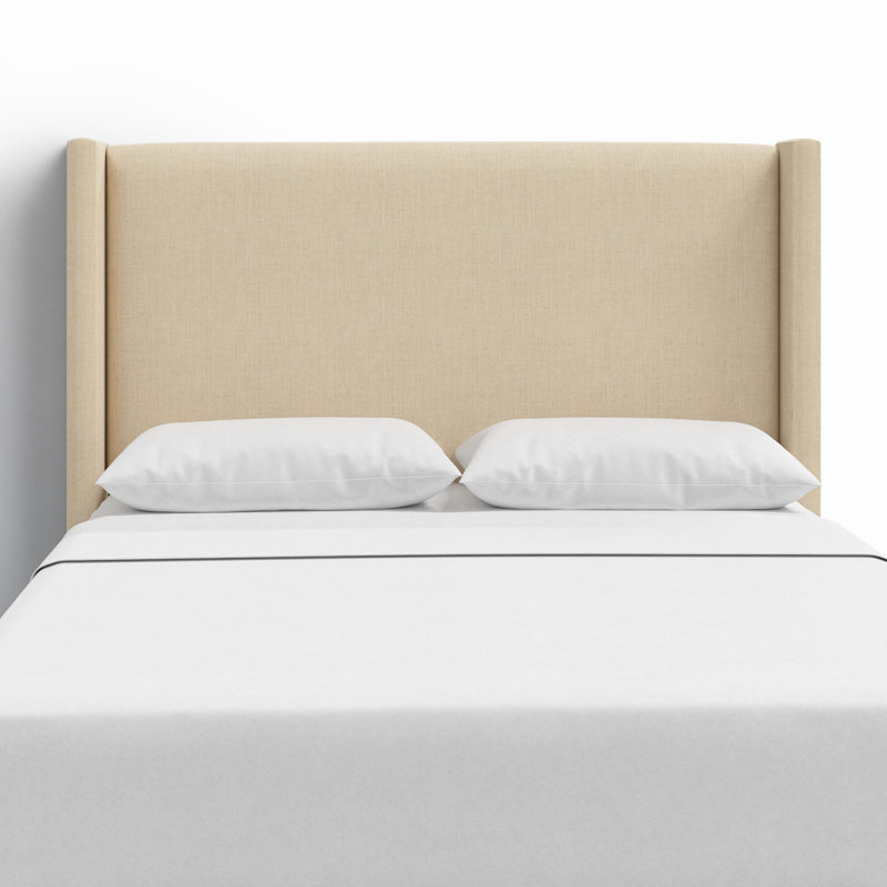 Hanson Upholstered Headboard, Full, Classic Linen Linen