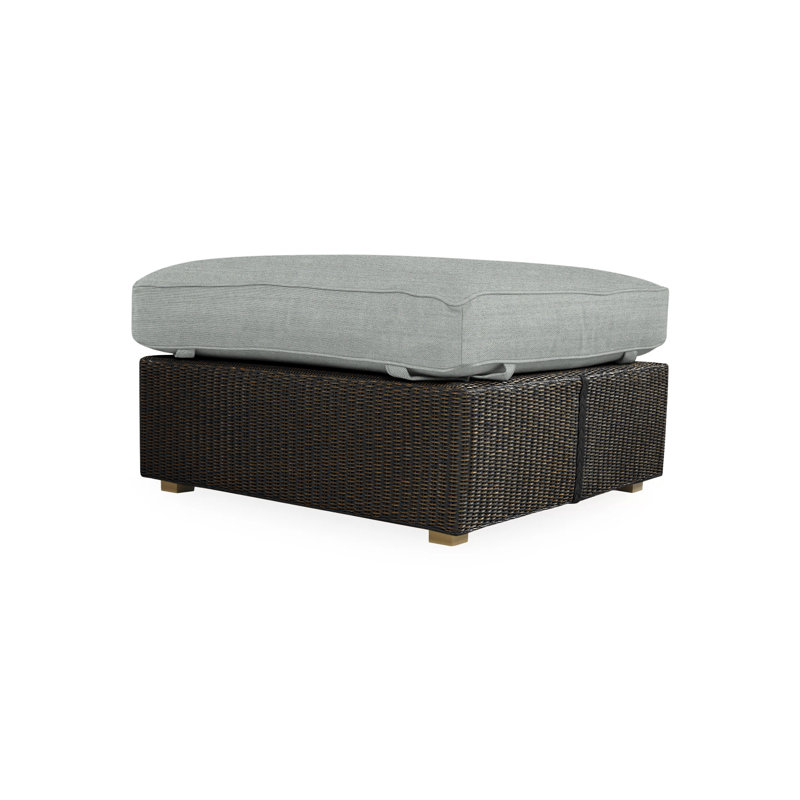 Hamptons Outdoor Ottoman, Cottage Pepper, Mink