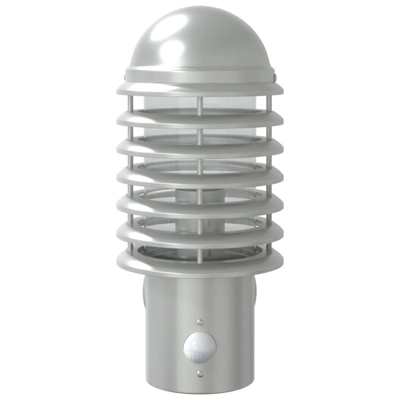 Dashrath Plug-in 1 Light Outdoor Wall Light, Silver