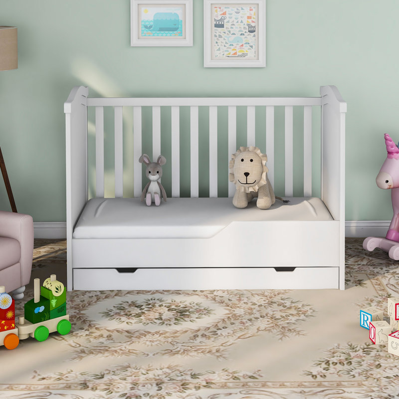 Rye Cot Bed, White
