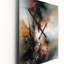 Horloge murale abstraite paysage abstrait II-329134601