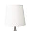 Lampe de table en métal 24 po avec finition espresso et abat-jour blanc 24 po-1325966035