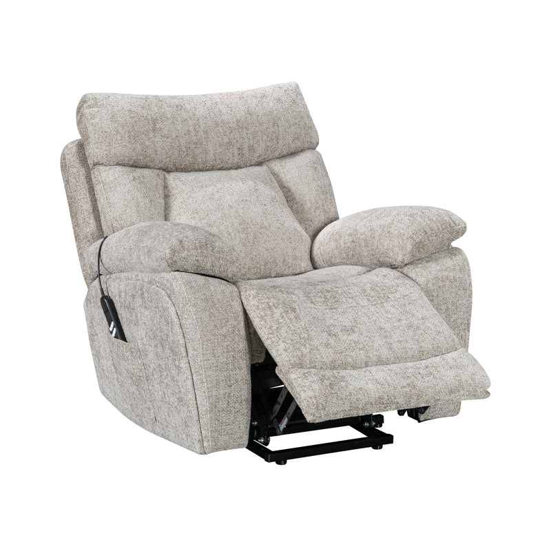 Willowfern Dual Motor Lift & Tilt Recliner Chair - Biscuit, Biscuit Fabric