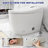 Breezebath Smart Bidet Toilet Build in Tank 1.06 GPF Auto Open/Close & Auto Flush, Heated Seat, Digital Display, Night Light, Deodorizer, Antibacterial Glaze, WaterSense Certified, cUPC & cETL Certified-126947914