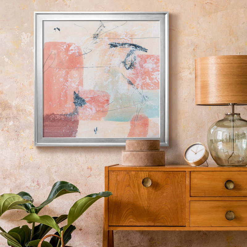 Warm Warm Under III - Toile encadrée de qualité supérieure - prête à être accrochée, H 34,5 po x l 34,5 po x P 1,5 po