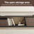 Mid-century Modern Extendable TV Stand for TVs up to 85" with Storage Drawers and Open Shelf
