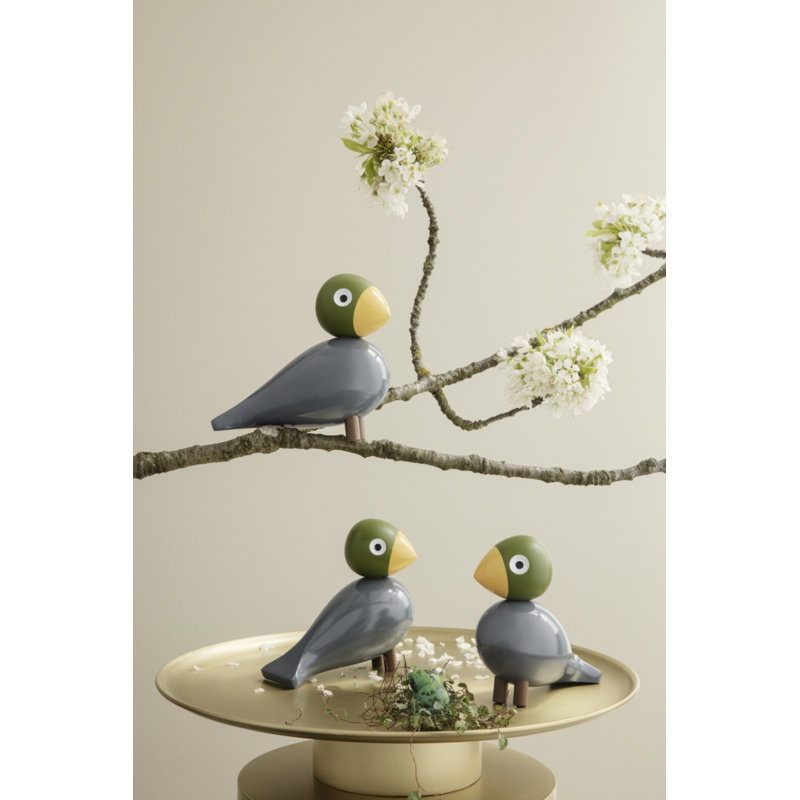 Songbird Ernst Figurine, 6.1" H x 6.3" W x 3.1" D, Aqua, 1