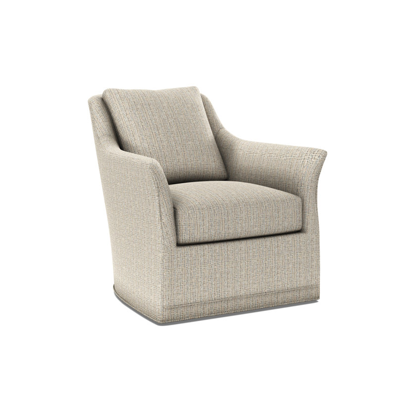 Arcadia Flared Arm Swivel Glider, Steady Fog