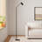 Koen 69'' Black Painted Metal LED Task Floor Lamp