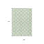 Tapis extérieur lavable à pois vert menthe 3 pi x 5 pi