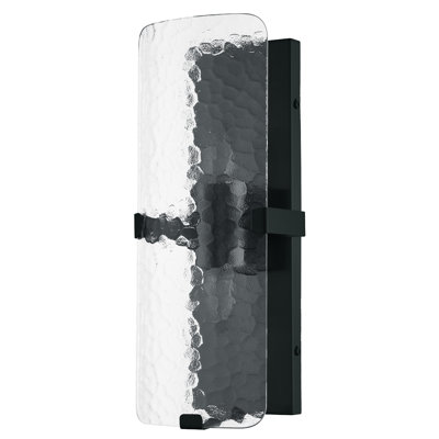 Winnie 1 Light Wall Sconce - Matte Black - Clear