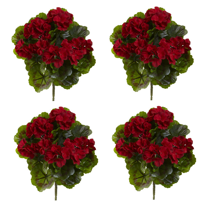 Geranium Bush Silk Plant, Red