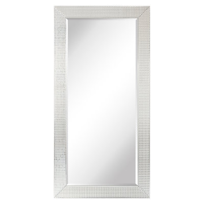 Gianclaudio Solid Wood Frame Rectangle Wall and Leaning Mirror