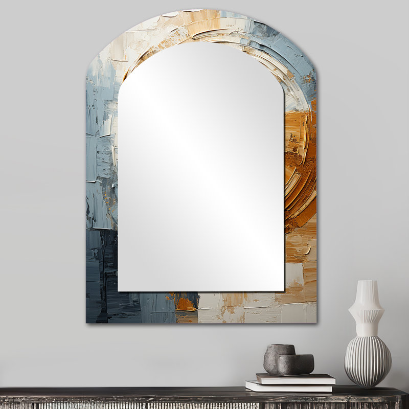 Miroir mural bleu vif, 34 po x 25 po