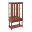 Vitrine lumineuse avec espace de rangement ouvert-1200554900