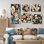 Arnoldsville - ensemble d'art mural en toile florale sur 5