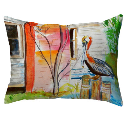 Outdoor Reversible Throw Pillow