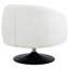 Fauteuil d'appoint pivotant rembourré