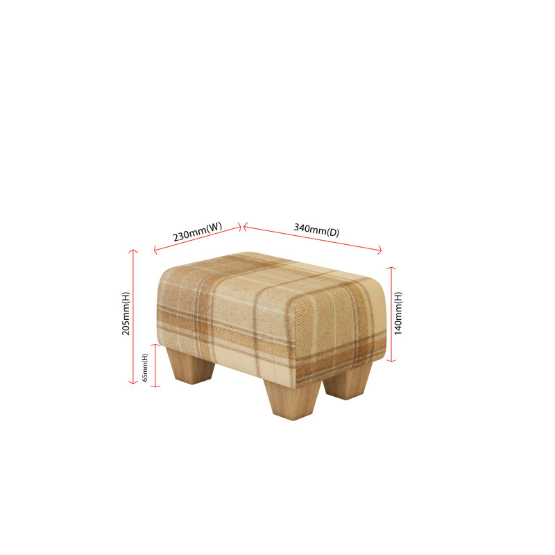 Manufactured Wood Accent Stool, Natural