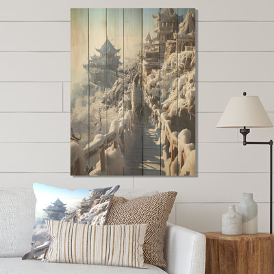 Hicking Winter Mountain Track I - Winter Mountains On Wood Print -  Winston Porter, 82D95BE5F96B4788A5F38D4C91D68590