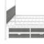 Grand lit plateforme à baldaquin en métal avec lit gigogne simple et 3 tiroirs Emenie-1089753456